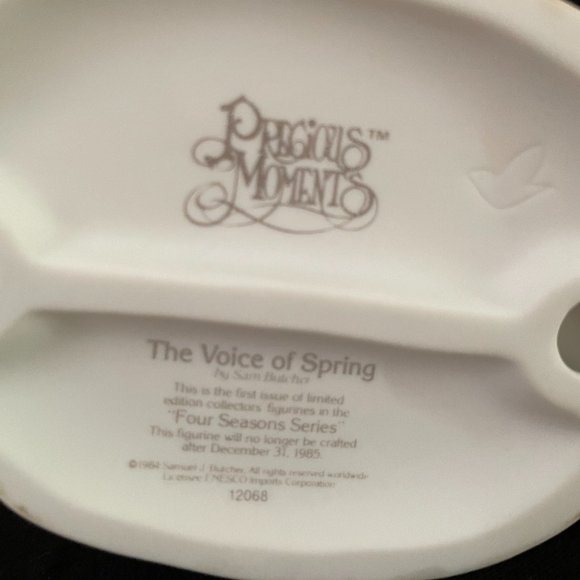 Precious Moments The Voice of Spring Porcelain Figurine - Picture 5 of 6